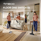 Tineco Floor One Switch S6 Staubsauger- und Wischroboter 5-in-1 mit Selbstreinigungsfunktion und doppelter rotierender Bürste für schnelle Reinigung