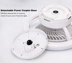 Ventilatore da Soffitto Intelligente con Luci a 360° °   Lampada Ventilatore Moderna Girevole con Controllo Remoto APP, Dimmerabile, 6 Velocità del Vento, Flusso d'Aria Reversibile per Interni