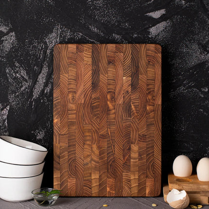 Large, high-quality teak cutting board: 86.5 * 11.8 inches/13.3 * 9.5 inches, 1 inch thick, suitable for Christmas, Halloween