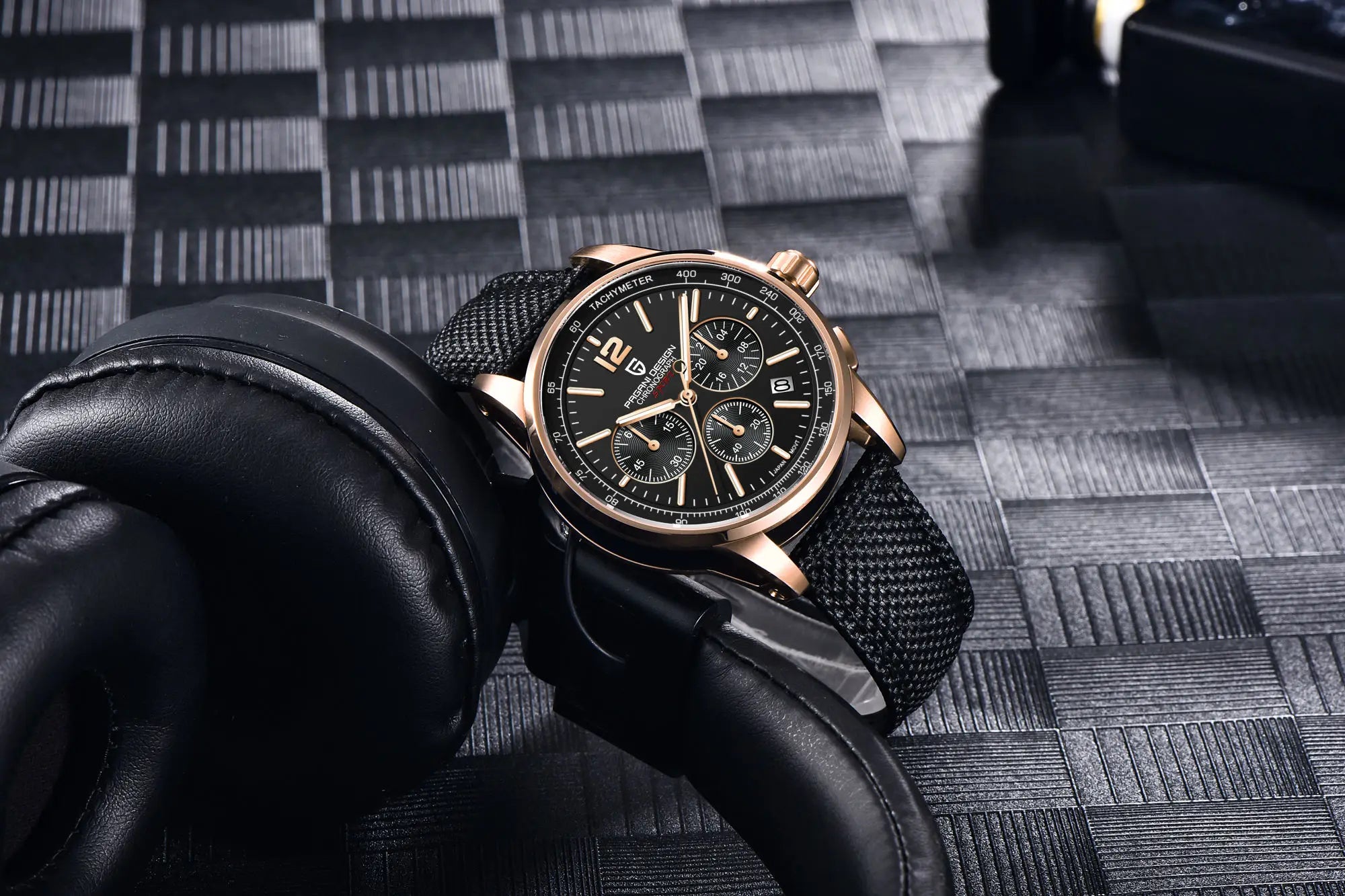 PAGANI DESIGN Orologio da Polso Uomo Quarzo VK63 41mm Vetro Zaffiro 10 Bar