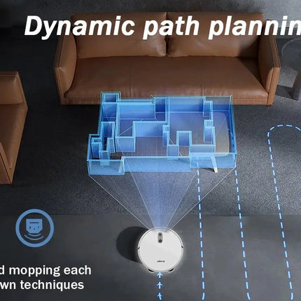 Arnagar Smart Home Robot Vacuum Cleaner and Floor Washer with Automatic Emptying, App Control, 12000Pa, VSLAM, 5200mAh, Low Noise for Carpet Cleaning