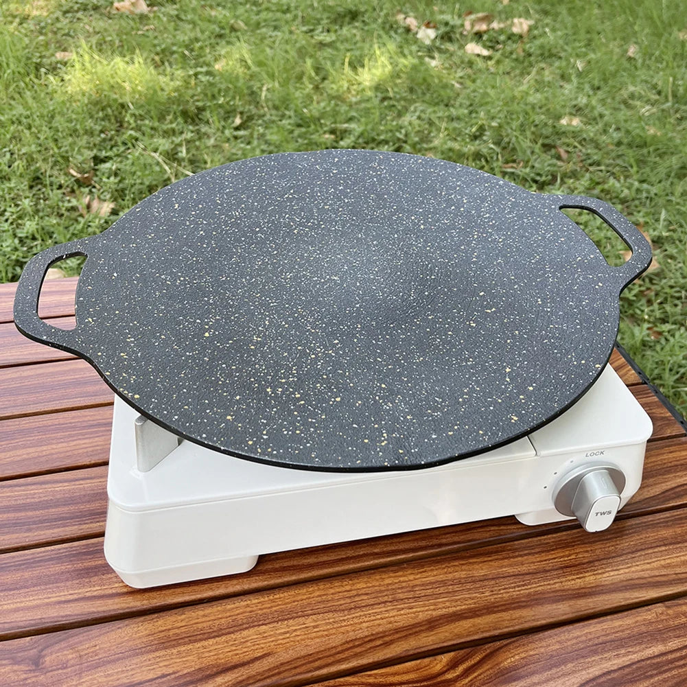 Backformen antihaftbeschichtete Pfannen zum Braten Pfanne runder Induktionsherd für Outdoor-Camping Küche Backutensilien Haushaltswerkzeuge