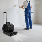 Ventilatore Portatile per Asciugatura Pavimenti, Soffiatore da 750W, 3 Velocità, Cavo da 5m, Timer 120min, 0-90° °   Asciugatore Angolare per Tappeti, Pavimenti e Pareti in Ambienti Commerciali e Industriali, 48*38*46cm