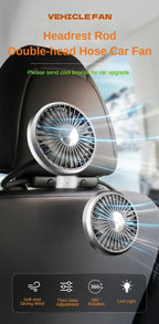 360 °   Ventilatore USB Rotante a Doppia Testa, Ventilatore di Raffreddamento a 3 Velocità per Auto e Casa, Ventilatori Silenziosi, Elettrodomestici