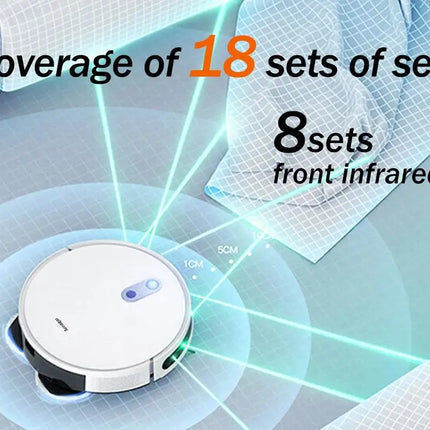 Arnagar Smart Home Robot Vacuum Cleaner and Floor Washer with Automatic Emptying, App Control, 12000Pa, VSLAM, 5200mAh, Low Noise for Carpet Cleaning