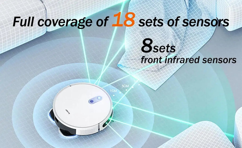 Arnagar Smart Home Saug- und Wischroboter mit automatischer Entleerung, App-Steuerung, 12000Pa, VSLAM, 5200mAh, geräuscharm für Teppichreinigung