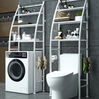 3-stöckiges Metallregal für die Toilette, Organizer für Bad, Küche, Waschküche, Wohnzimmer, bohrfrei.