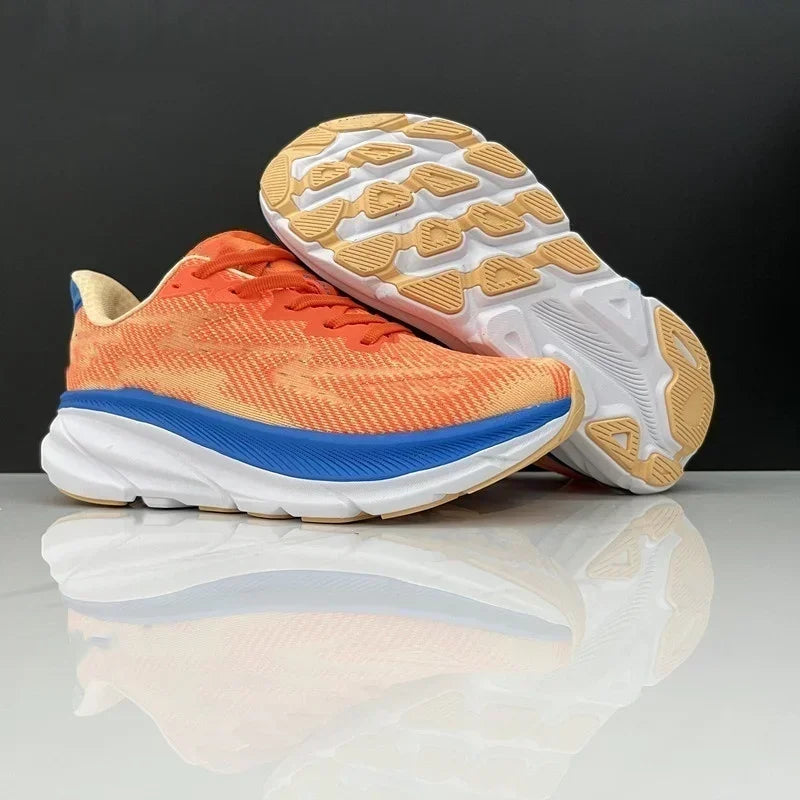 Hoka Clifton 9 Laufschuhe für Herren und Damen, leicht, gedämpft, atmungsaktiv, für Marathon und Straßentraining.