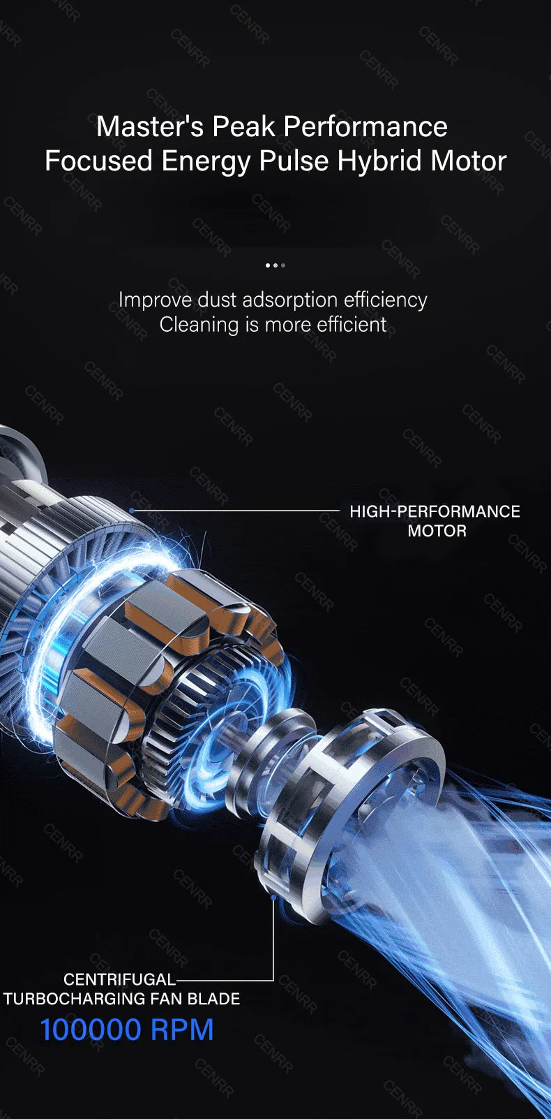 CENRR 2026 Auto-Staubsauger Mini 998000PA Kabellos Leistungsstark für Zuhause Handventilator Auto-Reiniger Handstaubsauger Auto