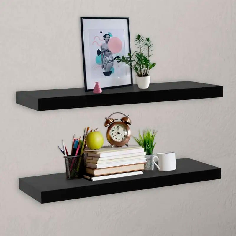 Mensola Sospesa – Mensole da Parete per Interni Moderni – MDF Laccato – Sistema di Montaggio Nascosto – Design Minimalista