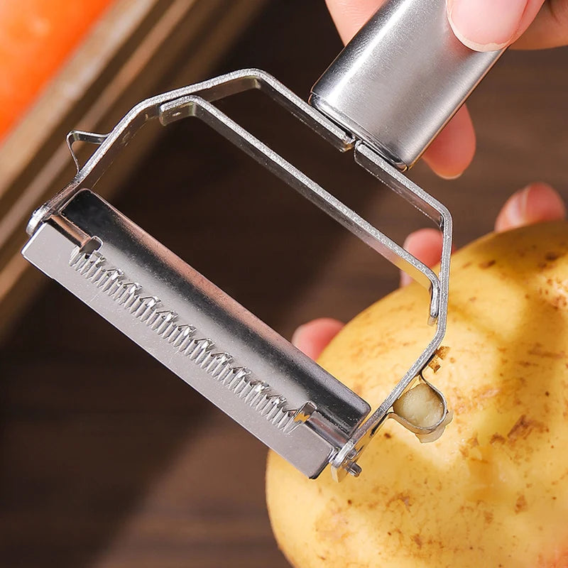 1 pz pelapatate in acciaio inox pelapatate grattugia carota affettatrice multifunzione cucina pelapatate frutta e verdura strumenti