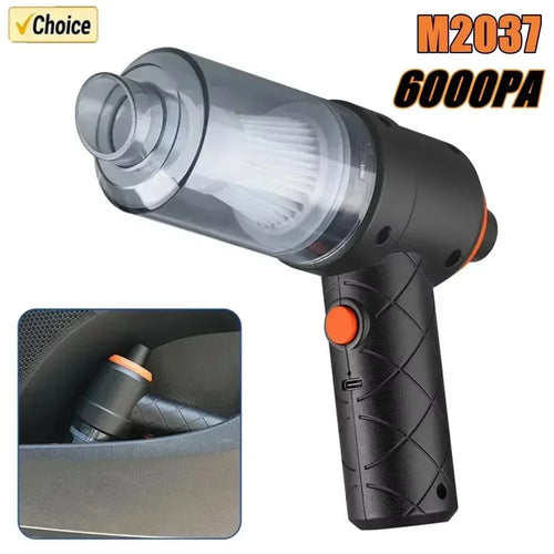 Akku-Auto-Staubsauger 9000Pa USB-Aufladung 1200mAh Tragbares Reinigungsgerät Mini-Nass- und Trockensauger für den Heimgebrauch