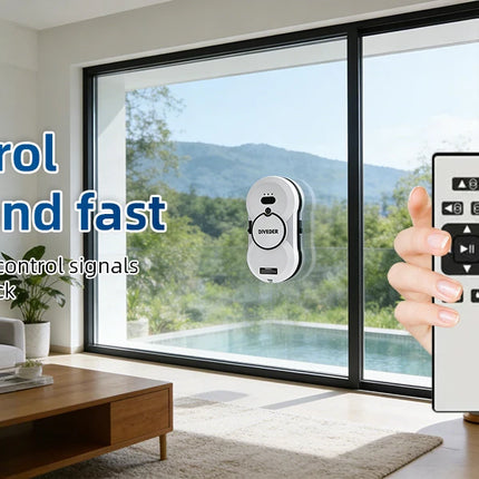 DIVEDEER Window Cleaner Robot with Smart Water Spray High Suction Electric Window Vacuum Double-Sided Glass Cleaner