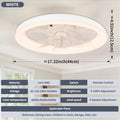 Ventilatore da Soffitto Intelligente XINGOO Nordic con Luce e Telecomando, Decorazione per Camera da Letto, Ventilatore con Pale Invisibili