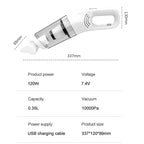 Kabelloser Mini-Handstaubsauger, Handheld-Reiniger, leistungsstarke Reinigungsmaschine, Haushaltsgerät für Auto, Staub, Tierhaare, USB-Aufladung