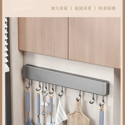 Scaffale da cucina senza foratura Mensole a parete Accessori da cucina con organizer porta cucchiaio e gancio mobile