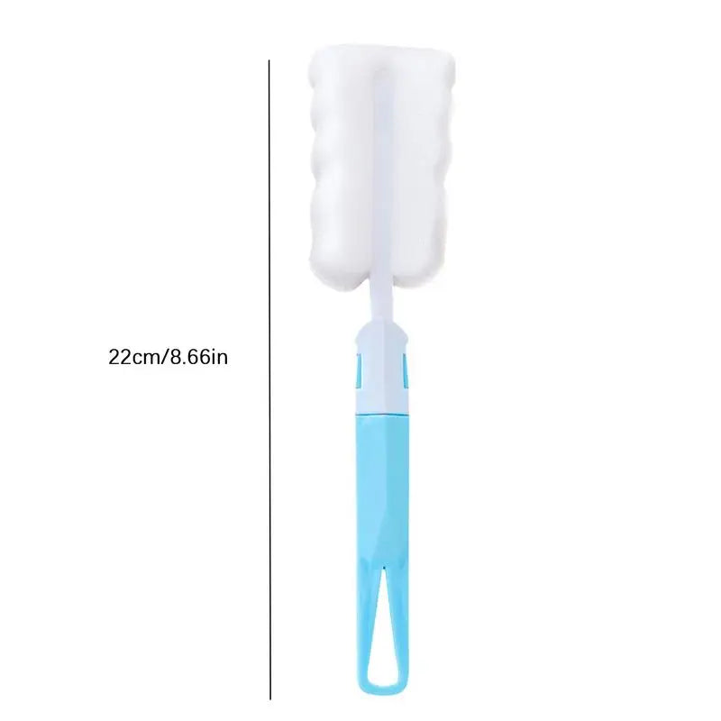 Weiche Schwammtassenbürste Langer Griff Schwammflaschenbürste Schwammreinigungsbürste Wasserflasche Glasbecher Reinigungsgerät
