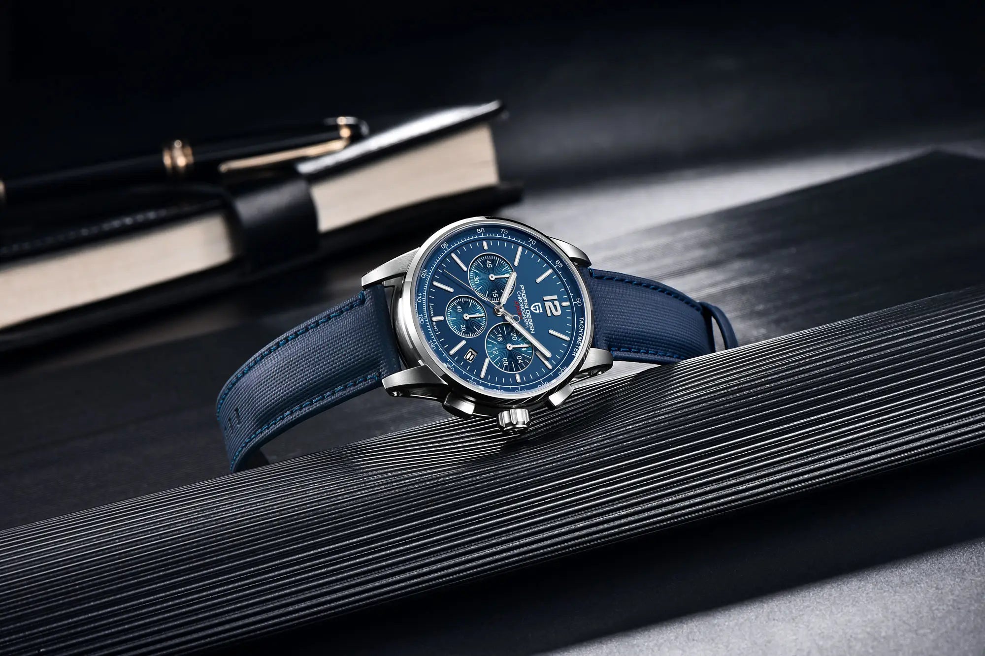 PAGANI DESIGN Orologio da Polso Uomo Quarzo VK63 41mm Vetro Zaffiro 10 Bar