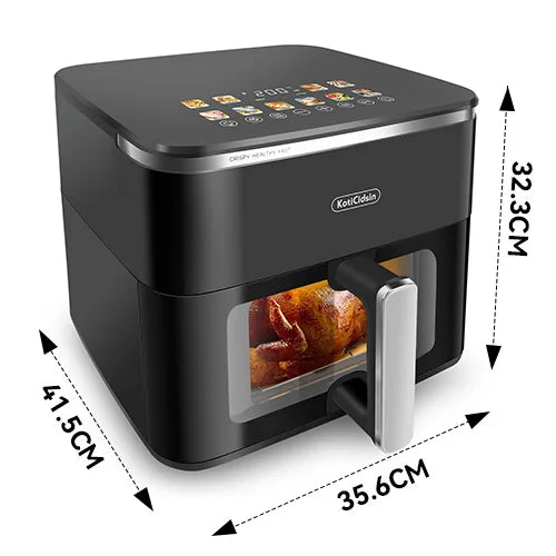 Friggitrice ad aria Koticidsin 11L 2000W Touch Screen con finestra visibile