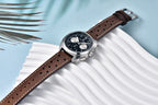 PAGANI DESIGN Orologio da polso al quarzo uomo Retro Panda Cronografo Vetro zaffiro