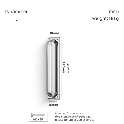 Dooroom Solid Brass Cabinet Handle, Bauhaus Style Design, Furniture Handles, Drawer and Kitchen Shoe Rack Handle
