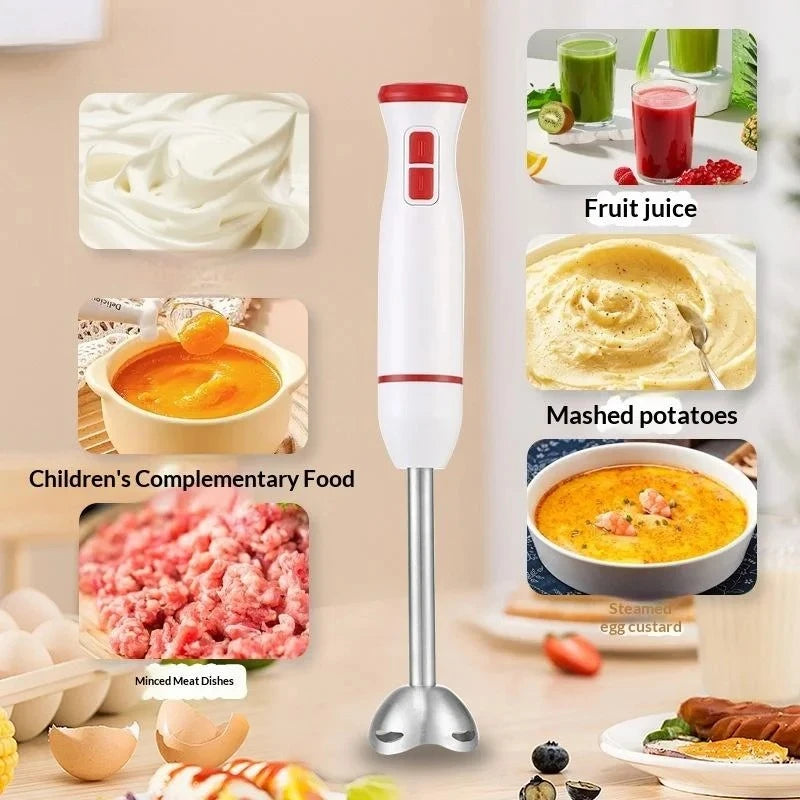 Elektrischer Stabmixer für Lebensmittel, Stabmixer für Fleisch, Smoothies, Saucen, Babynahrung und Suppen 1