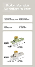 3-in-1 Gemüseschneider, multifunktionales Küchenwerkzeug, für Tomaten, Karotten, Käse, Zwiebeln, tragbarer Hobel, Reibe