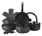 Set di pentole GIYOCA con manici staccabili, antiaderenti in ceramica, senza PFOS e PFOA, adatti per induzione/forno/lavastoviglie, compatibili con tutti i tipi di fornelli, idea regalo per la cucina.