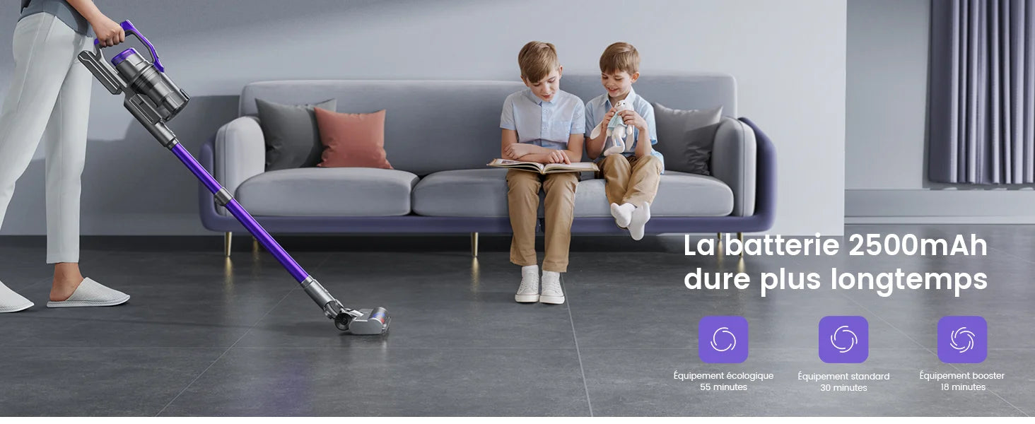 Honiture S14 Akku-Staubsauger 450W 38000PA herausnehmbarer Akku kabellos tragbar Smart Home Gerät 50 Minuten