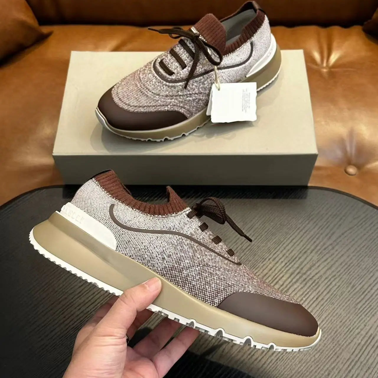 Herren-Sneaker Casual 2026, atmungsaktiv und bequem, Slip-On-Modell