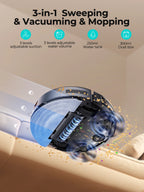 Robot-Staubsauger und Wischroboter Airzeen R7 3-in-1, 4000Pa Saugkraft, Smart App/Alexa Steuerung, Automatische Aufladung für Tierhaare und Böden