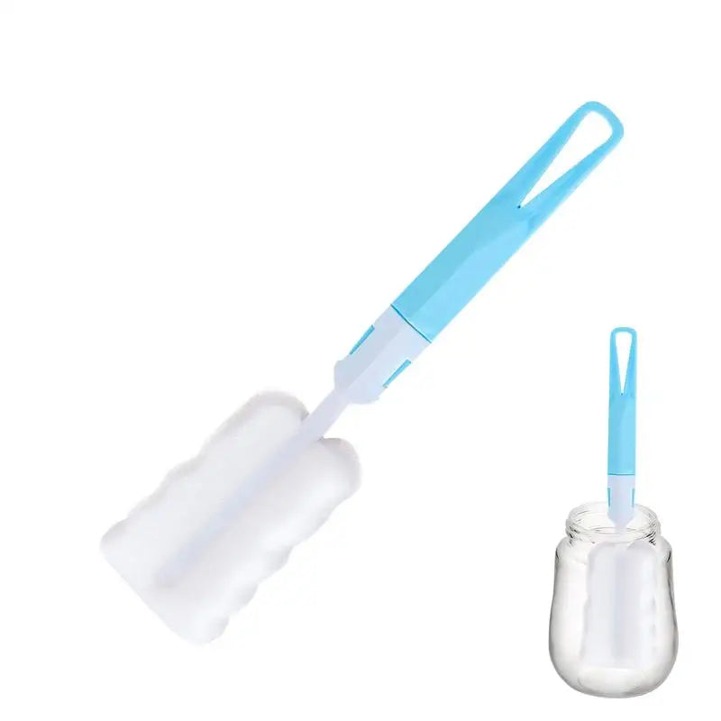 Weiche Schwammtassenbürste Langer Griff Schwammflaschenbürste Schwammreinigungsbürste Wasserflasche Glasbecher Reinigungsgerät