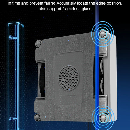 ABIR WD9 Window Cleaning Robot, 4-Way Water Spray, Floating Scraper Technology, Laser Sensor, 9000PA Vacuum Suction, Intelligent Memory