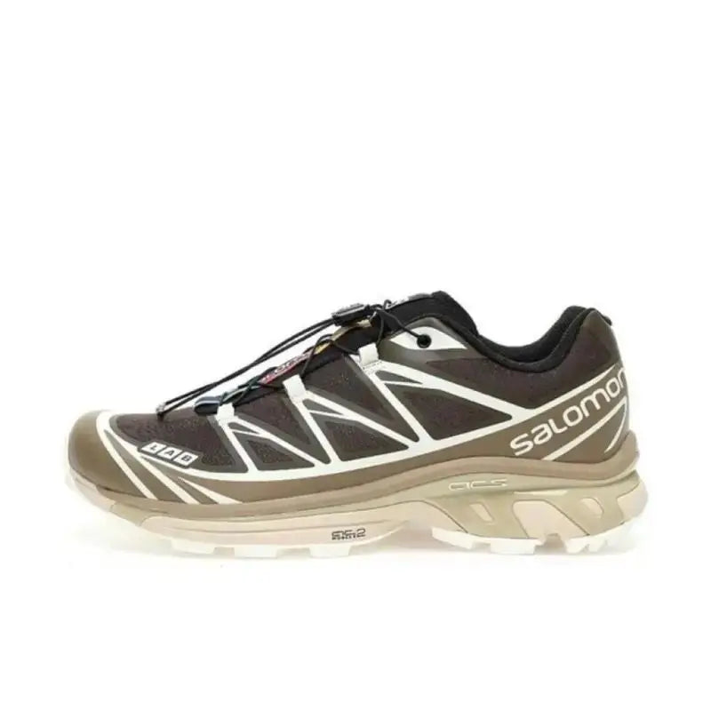Salomon XT-6 Laufschuhe für Outdoor-Aktivitäten, Wandern und Trailrunning (Weiß/Schwarz)