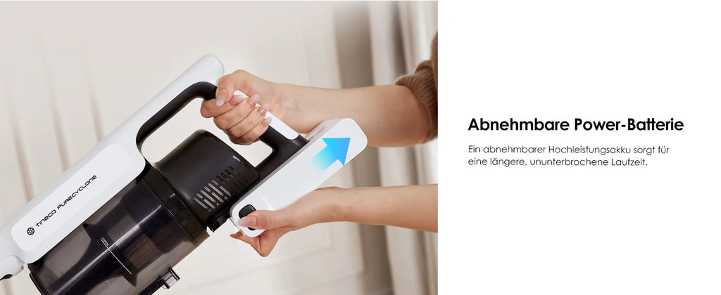Tineco A30S, Kabelloser Staubsauger, 160 W Saugleistung, 60 Minuten Laufzeit, 1 l Staubbehälter, ZeroTangle-Bürste, PureCyclone-Technologie, LED-Licht