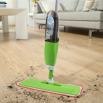 Mocio con spruzzino - Rotazione a 360° - Mop per la pulizia di pavimenti in legno, piastrelle, laminato, cucina - 500 ml