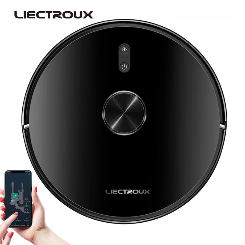 Liectroux X6 LDS Saugroboter, Lidar-Lasernavigation, kombinierte Trocken- und Nassabsaugung, 6500 Pa Saugleistung, Mehrfachkartenfunktion, Y-förmige Reinigung, Teppich-Turboreinigung, APP-Sperrzonen, selektiver Bereich