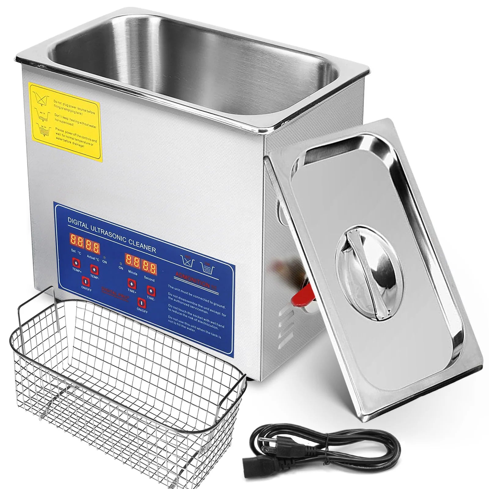 SucceBuy 15L Ultraschallreiniger Spülmaschine Tragbare Waschmaschine mit digitalem Ultraschall-Timer für Zuhause, Schmuck, saubere Geräte