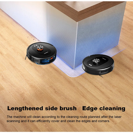 Liectroux T9 Robot Vacuum and Mop with LDS Navigation, 6500Pa Powerful Suction, Auto-Empty Station, Multi-Floor Mapping, Carpet Boost, Tangle-Free Brushes, 2.4/5GHz WiFi