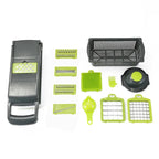 14/16 in 1 Tritatutto per verdure multifunzionale Tritatutto per cipolla Manico Griglia per alimenti Chopper per alimenti Cucina Affettatrice per verdure Dicer Cut