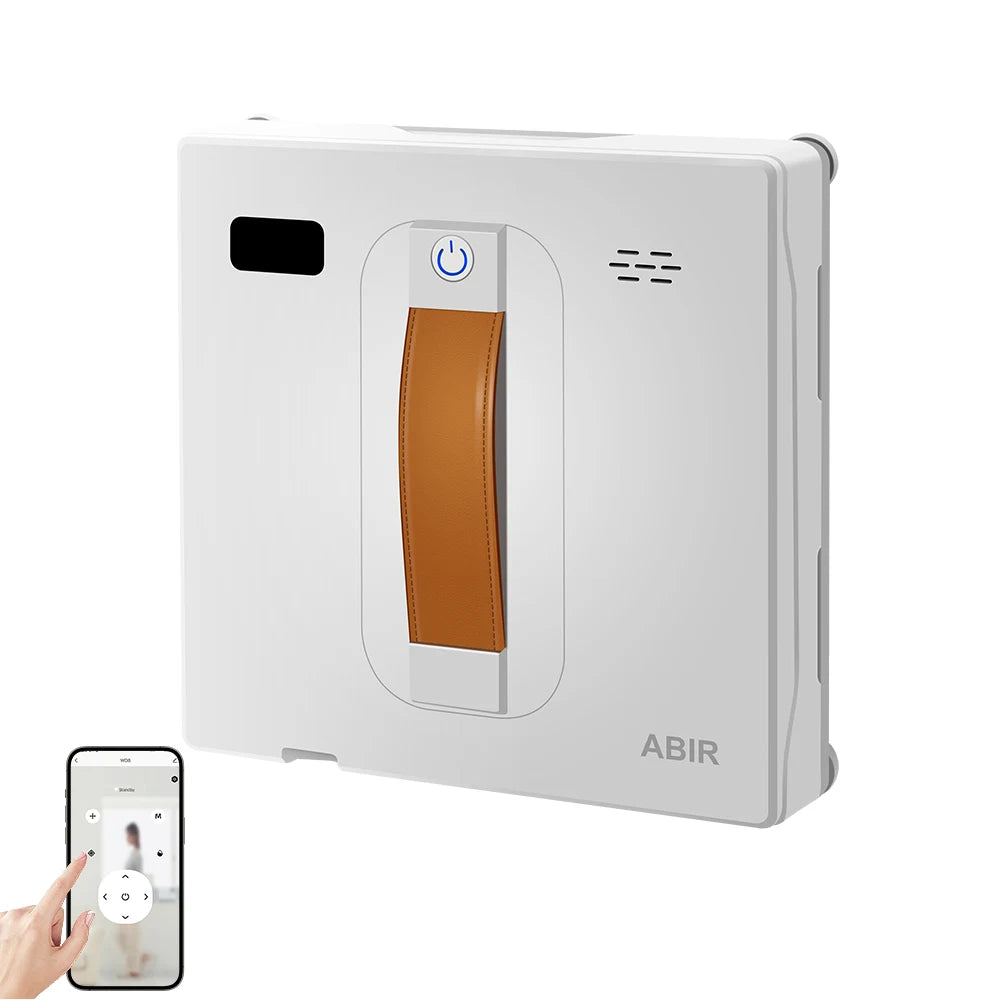 (Codice promozionale: SA2200)Robot Lavavetri ABIR WD8, Doppia Spruzzatura d'Acqua, Memoria Intelligente, Potente Aspirazione a Vuoto, Sensore Laser, Robot per la Pulizia delle Vetrate Domestiche, Controllo tramite APP.