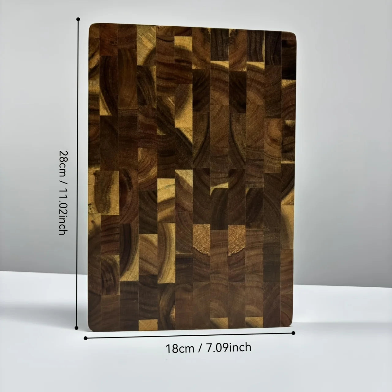 1 tavola di legno grande: tagliere per venature del legno resistente, legno di albero di camelia a foglie grandi per carne, formaggio, verdure, pane