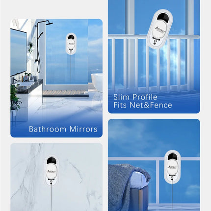 Robot window vacuum cleaner that cleans the remote-controlled electric glass cleaner