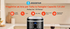 Aigostar Friggitrice ad aria 7 litri, 1900W, Nero, 7 programmi, Forno a convezione 360°