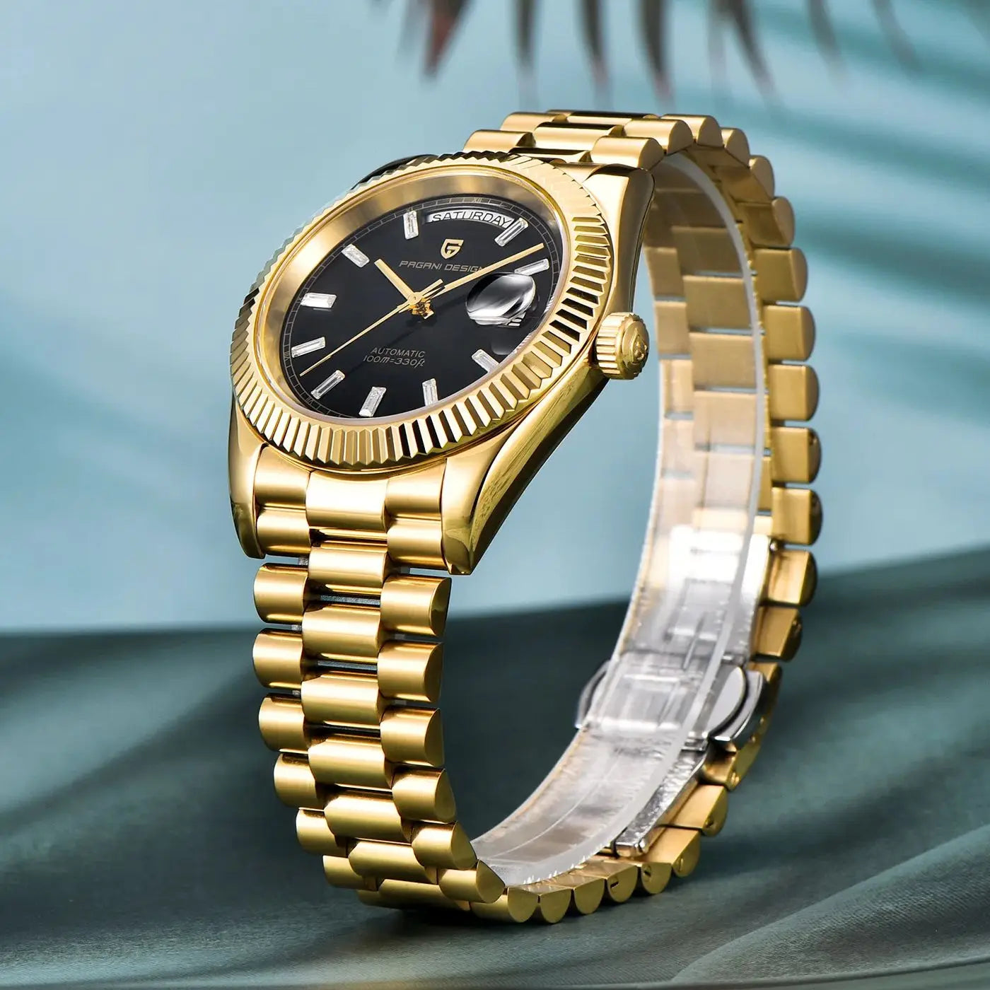 PAGANI DESIGN 2025 Neue Datumswoche 40MM Herrenuhren Luxusmarke Gold Automatische Herrenuhr Mechanische wasserdichte Herrenarmbanduhr