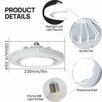 Ventilatore da soffitto estivo da 30W con luce, attacco E27, lampada LED con telecomando, velocità del vento regolabile, silenzioso per uso domestico