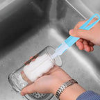 Weiche Schwammtassenbürste Langer Griff Schwammflaschenbürste Schwammreinigungsbürste Wasserflasche Glasbecher Reinigungsgerät