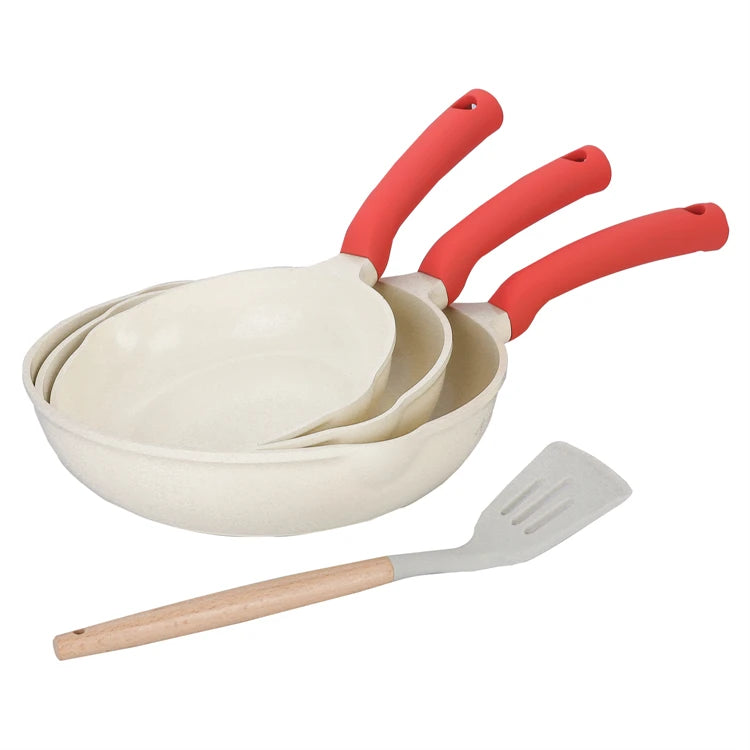 DONNOR 13-teiliges Topf- und Pfannenset, Kochgeschirr-Set, Induktionskochgeschirr-Set, Induktions-Töpfe und -Pfannen-Set, ofenfest JT448