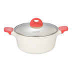 DONNOR 13-teiliges Topf- und Pfannenset, Kochgeschirr-Set, Induktionskochgeschirr-Set, Induktions-Töpfe und -Pfannen-Set, ofenfest JT448