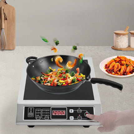 3.5 kW Portable Electric Induction Cooktop, Countertop Induction Hob with 8 Temperature Settings, IPX4 IGBT Heating Induction Cooker